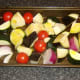 Mediterranean vegetables ready for roasting