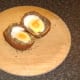 Haggis Scotch duck egg is halved