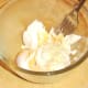 Mixing egg mayo ingredients