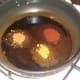 Spices are gently fried in oil