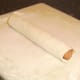 Pastry rolled dog ready for baking