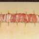 Bacon dog ready for deep frying