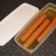 A bacon storing dish is also perfect for storing hot dogs