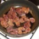 Browning ox kidney and liver.