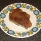 Ox liver is left to rest on a plate for a couple of minutes.