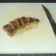 Rested ox liver is sliced.