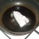 Starting to fry seasoned ox liver.