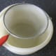 Sieve is suspended over large bowl