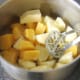 Preparing to mash tatties and neeps