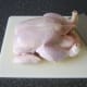 Chicken has been washed and patted dry with kitchen paper