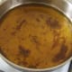Burned breadcrumbs in vegetable oil