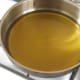 Strained and cleaned vegetable oil