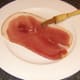 Oiling smoked gammon steak for griddling