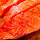 Season the cut salmon fillet with salt and pepper.