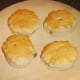 Sultana scones ready for cutting and spreading
