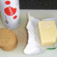 Digestive biscuits and butter for cheesecake base