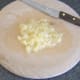 Finely chopping pineapple