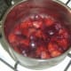 Stewed plums should be covered and left to cool