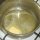 Gently melting butter
