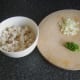 Conger eel flesh, onion and parsley