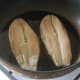 Pan frying herring fillets