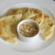 Spicy jellied conger eel with mini naan breads