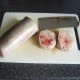 Slicing conger in to steaks