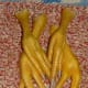 Once they are soaked, they are ready to be peeled and the outer nail removed.
