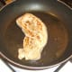 Fried turkey breast steak
