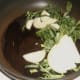Starting to sautee cabbage and onion