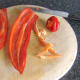 Removing seeds from sweet pepper