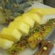 Carefully follow package directions for cutting pineapple. For safer cutting, use a pineapple corer.