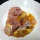 1. Chicken pieces with salt and turmeric, ready to be mixed