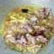 8. Then add in the blended onion, ginger, garlic and shallots. Fry until it just turns brown.