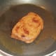 Starting to fry ostrich steak