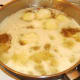 Deep frying potato halves