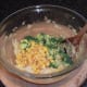 Broccoli and sweetcorn added to potato batter