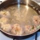 Deep frying broccoli, sweetcorn and potato fritters