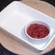 Pizza dipping suace is plated