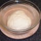 Risen pizza dough