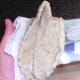 Heated pitta bread is cut open