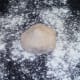 Pizza dough ready to be kneaded