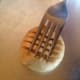 Lightly press on the fork from the other angle to finish the design on the top of the cookie.