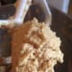 Dough made with ground peanuts looks a little different than the newer version of peanut butter cookies!