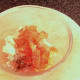 Tomato and onion is lightly oiled and seasoned