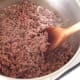 Beef is carefully browned over a low to medium heat