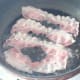 Starting to fry pancetta