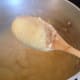 Your polenta will be done when it is thick, creamy and not gritty anymore.
