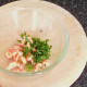 Lime juice and coriander are added to crayfish tails