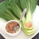 Chinese 5 spice and pineapple potted crayfish tools are spooned in to pak choi spoon